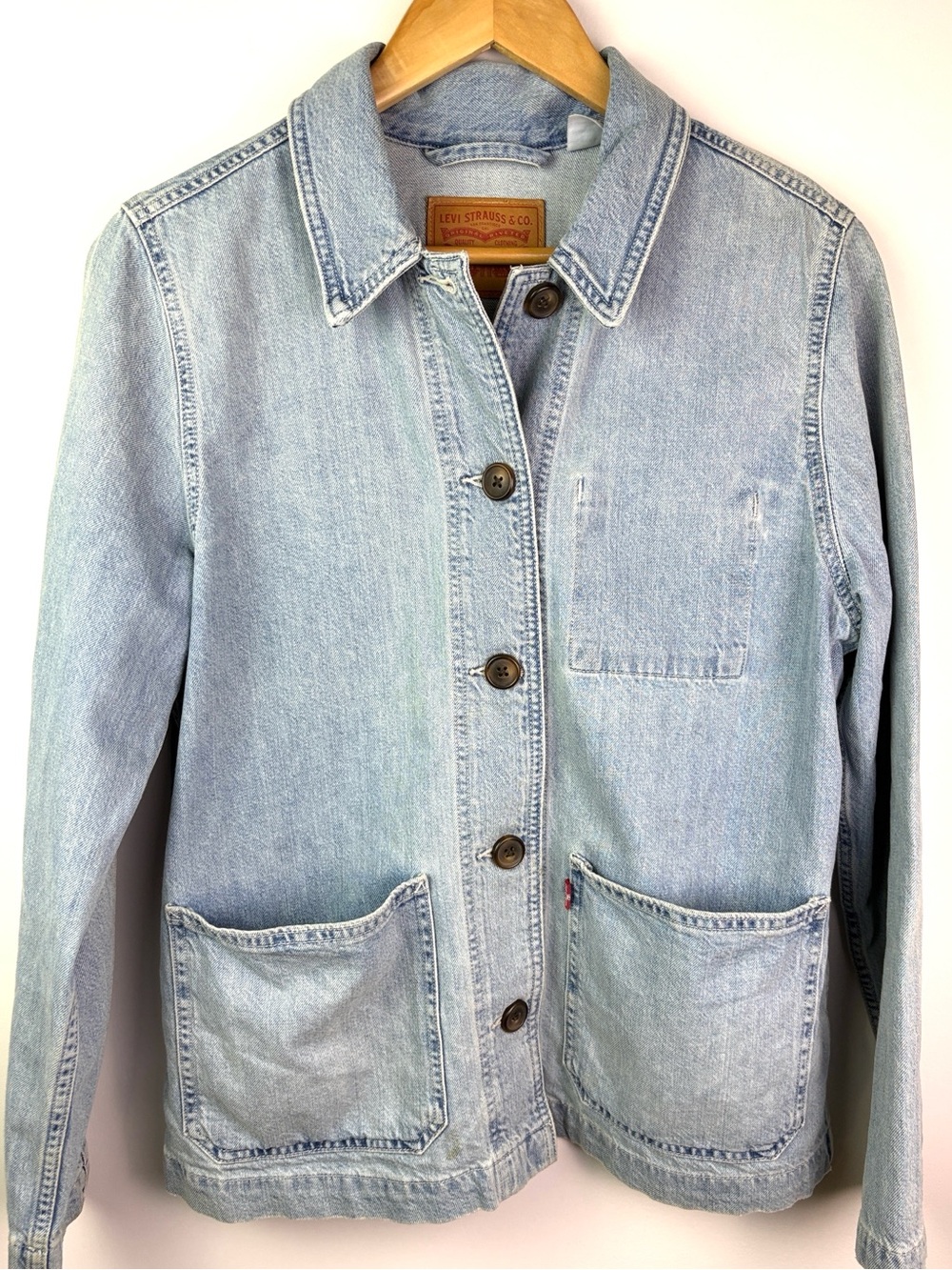 Levi's Light Wash Denim Chore Jacket size L